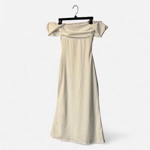 Windsor Make It Known Satin Strapless Pleat Mini Dress White - Size S